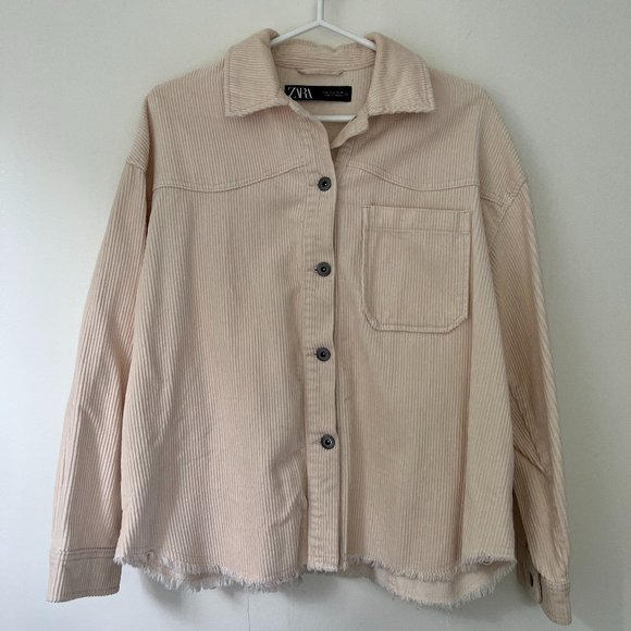 ZARA Corduroy Button-Up Shirt/Jacket - Picture 1 of 1